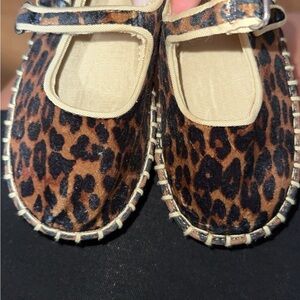 Zara Kids Brown Leopard Moccasins